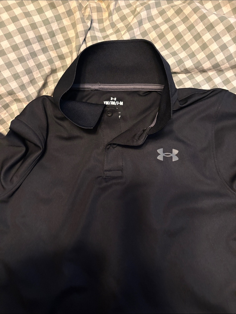 Under Armour Black Men's Tech Polo with Reflective Logo